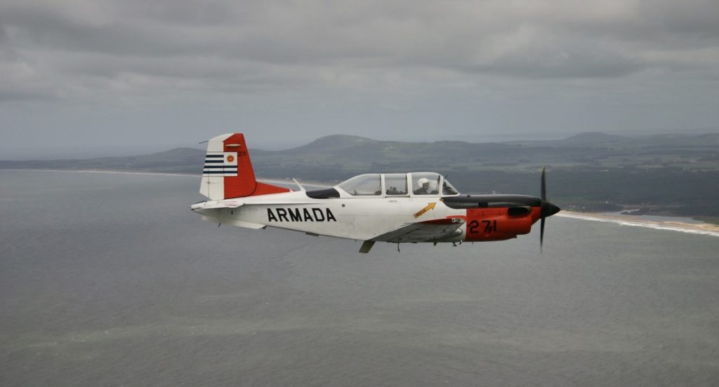 SAFETY GUY, A T-34C Turbo Mentor crewed by instructors from…