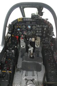 Hinged control stick -“Spitfire” style – and not a “byte” in sight. (Copyright Ernesto Blanco Calcagno/airpressman.com)