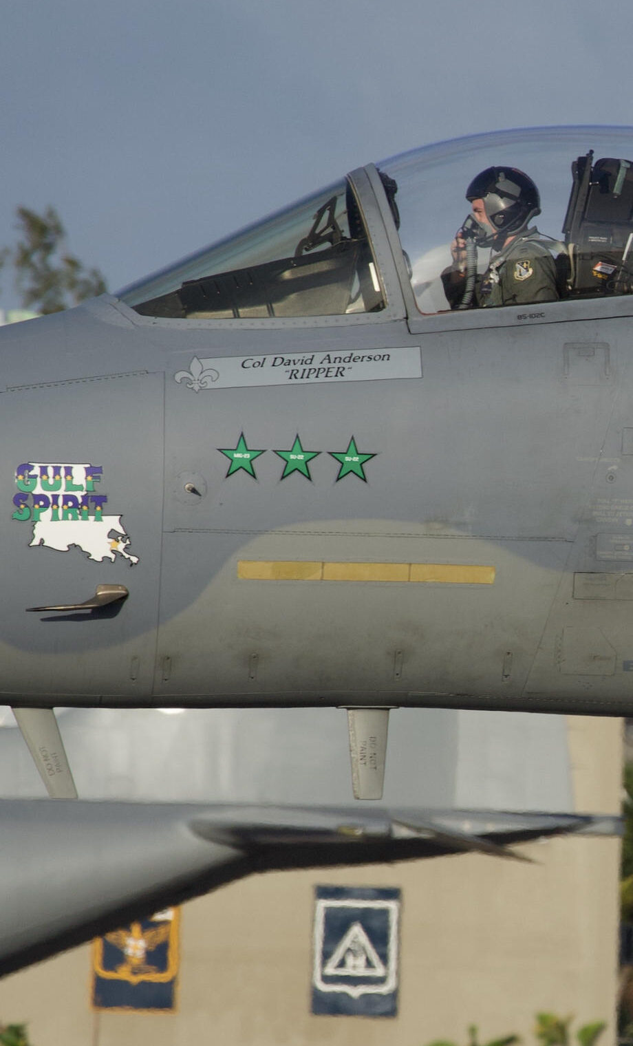 The three "Kill Marks" seen here on the left hand side of the F-15C.