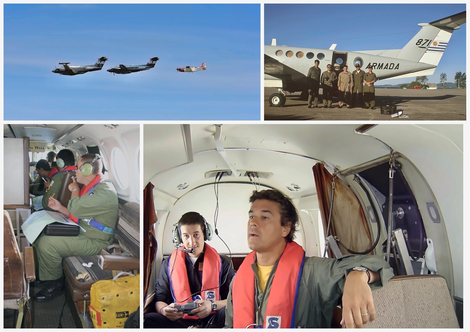 Varias imagenes de los Armada 871 y 872 en vuelo y con sus tripulaciones.